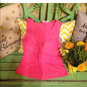 Small pink cross front sleeveless blouse Cato